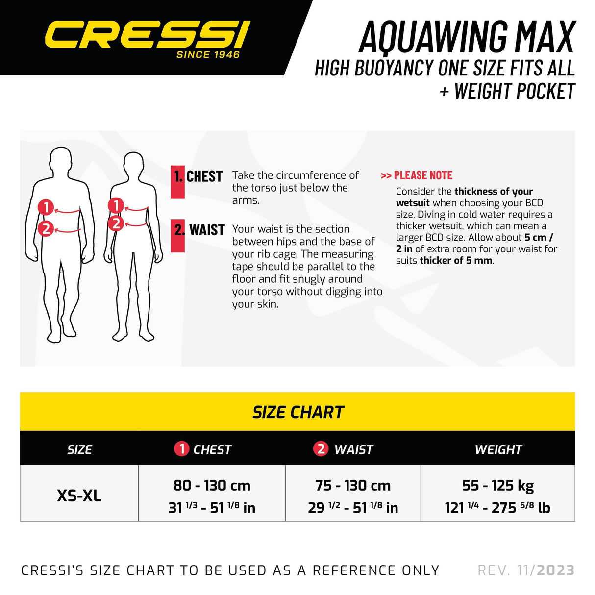 Cressi AquaWing Max BCD - Scuba Grabbers