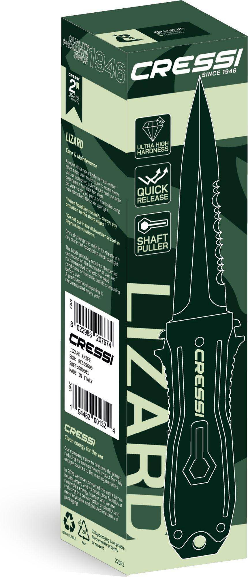 Lizard Knife - Scuba Grabbers