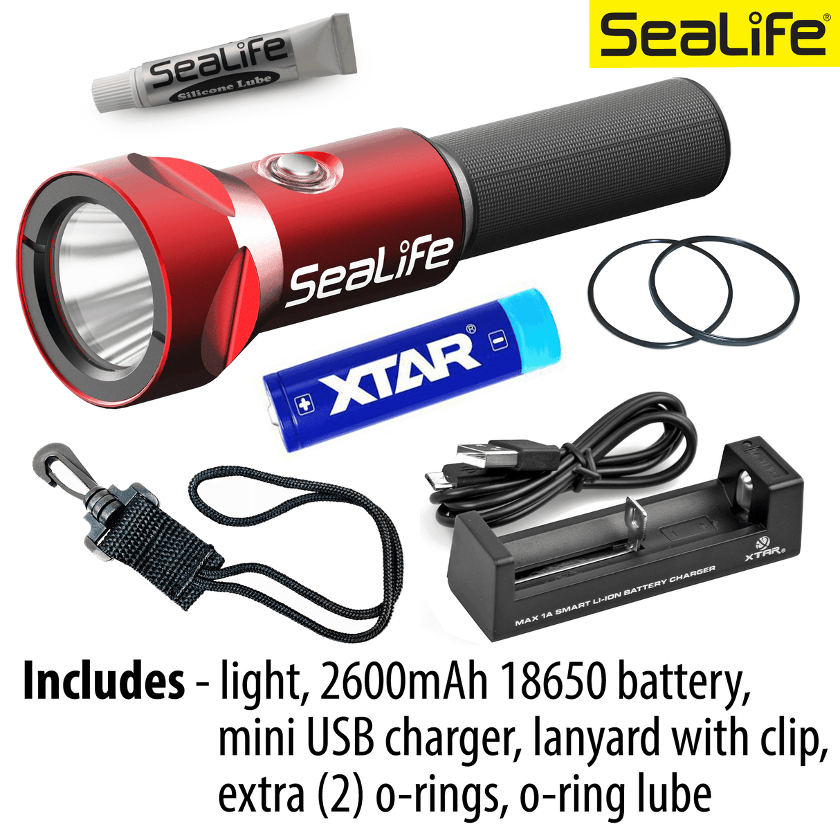 Sea Dragon Mini 1300s Power Kit - Scuba Grabbers