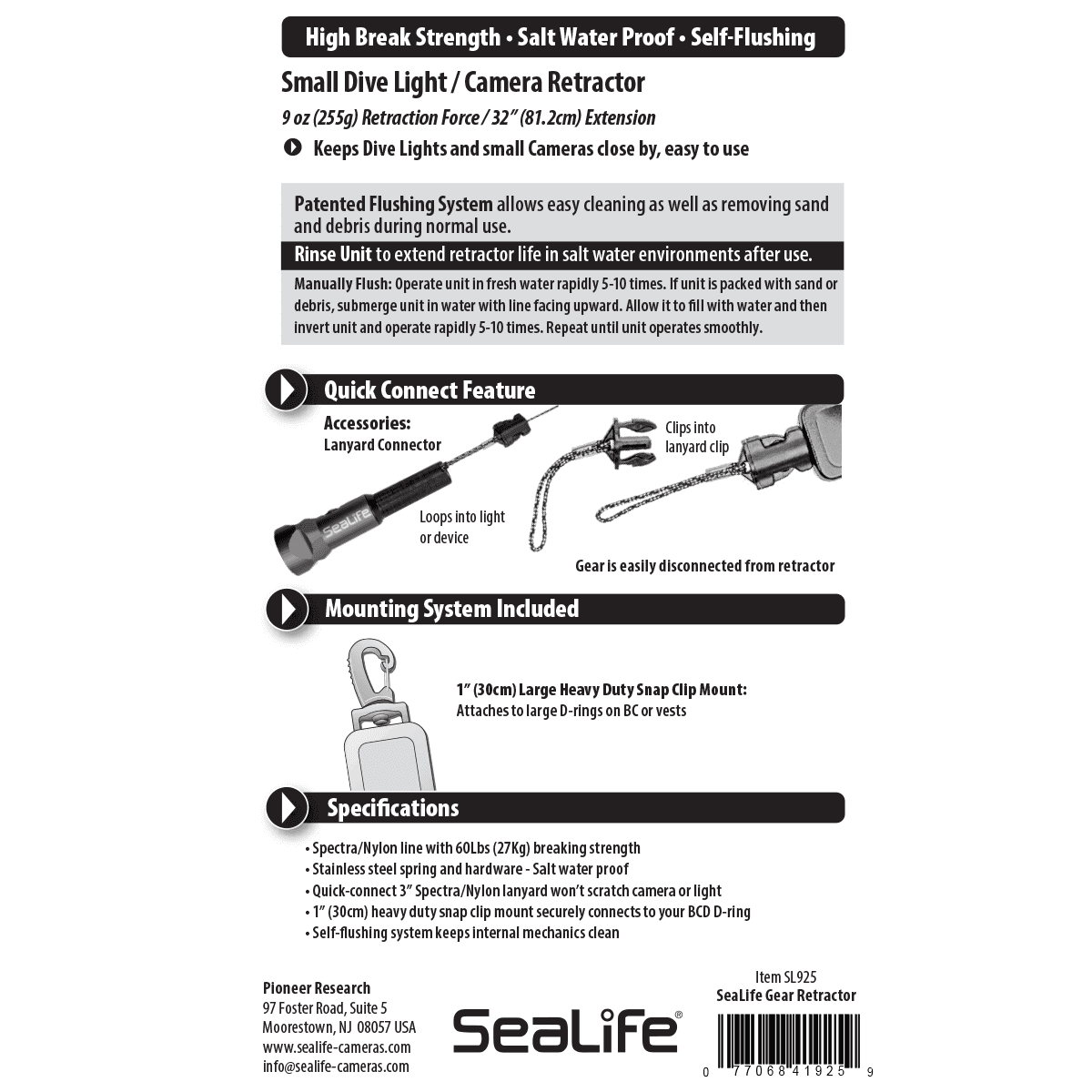 SeaLife Gear Retractor - Scuba Grabbers