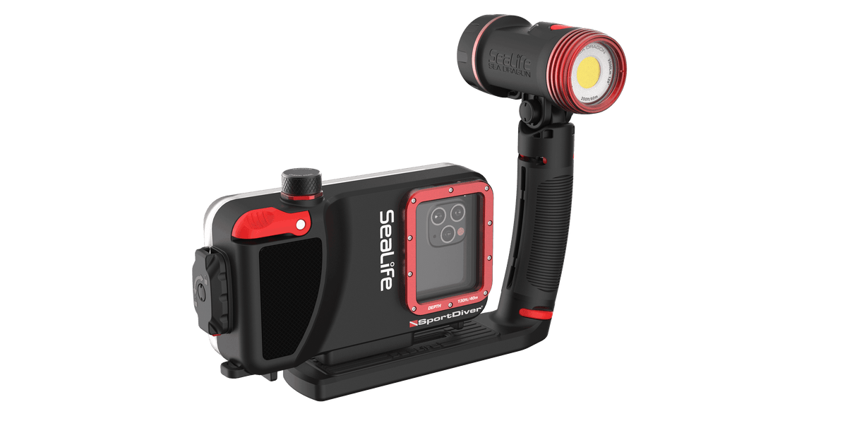 SportDiver Pro 2500 Set for iPhone & Android - Scuba Grabbers